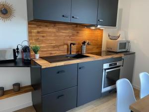 Η κουζίνα ή μικρή κουζίνα στο chaleureux appartement aux allures nordiques +12 φωτογραφίες