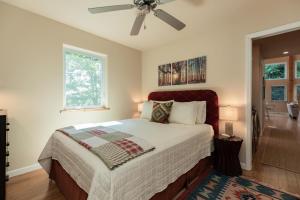 a bedroom with a bed and a ceiling fan at Moonlight Ridge - Powder Horn Mountain in Powderhorn Mountain +53 photos