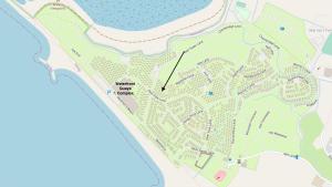 a map showing the location of a park at Amble Retreat, Seal Bay Resort in Selsey