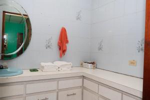 Een badkamer bij Hostal Familiar Argeñal