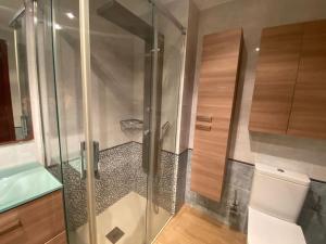 Koupelna v ubytování Bonito Apartamento con wifi y patio