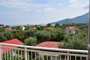 a view from the balcony of a house at VILLA IBIS THASSOS in Chrysi Ammoudia