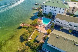an aerial view of a house in the water at Sea Shell 24 in Clearwater Beach