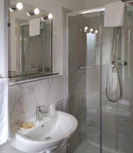Koupelna v ubytování Hotel Friuli
