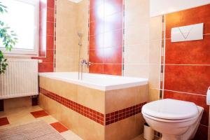 Koupelna v ubytování Apartmán u Horynů - Sadová