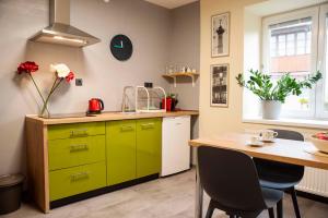Kuchyň nebo kuchyňský kout v ubytování Apartmán u Horynů - Hýblova