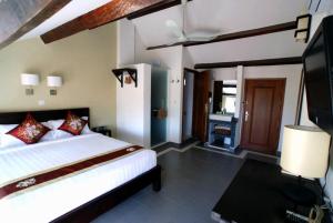 Letto o letti in una camera di The Columns