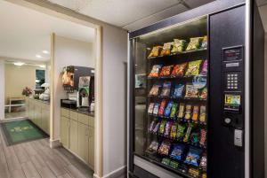 a refrigerator filled with lots of food and drinks at Quality Inn Northlake in Tucker