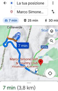 a screenshot of a google map of marco summons at Ameno house in Casale SantʼAntonio
