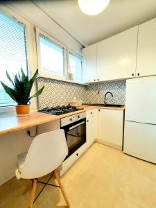 Kuchyňa alebo kuchynka v ubytovaní Positive Olive Apartment + 8 fotografií