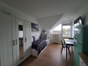 منطقة جلوس في modernes Apartment in Dresden Coschütz