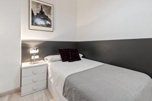 Postel nebo postele na pokoji v ubytování Amplio y luminoso apartamento en 1 línea playa