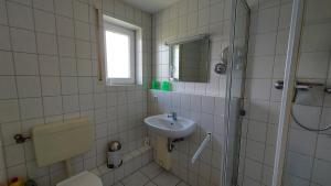 Koupelna v ubytování Ferienwohnung Weitblick Breege