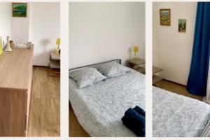 Łóżko lub łóżka w pokoju w obiekcie Villa Jeannette