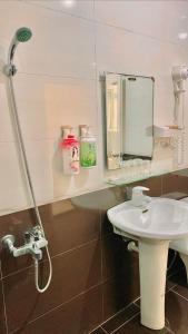 Koupelna v ubytování Sanli B&B