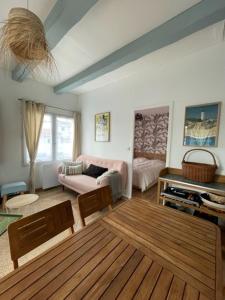 Posteľ alebo postele v izbe v ubytovaní Logement entier - Quartier Phare - Tranche sur Mer