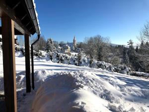 Mountain chalet v zime
