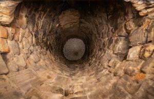 a close up view of a spiral staircase at Visit Florentia Apartment in Florence