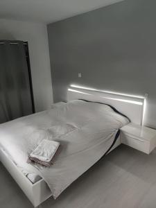 Posteľ alebo postele v izbe v ubytovaní magnifique villa avec piscine et spa
