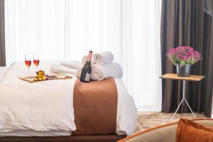 Letto o letti in una camera di Hotel Solum Roof Top