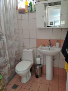 MARINOS House WANDERN&ENTSPANNEN am Fusse des Psiloritis : حمام مع مرحاض ومغسلة