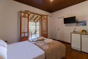 Ένα ή περισσότερα κρεβάτια σε δωμάτιο στο Krinos apartment 3