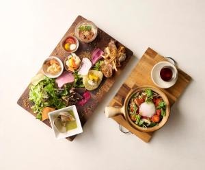 日式旅馆内部或周边提供的食物