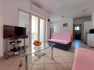 TV a/nebo společenská místnost v ubytování Apartment Niko