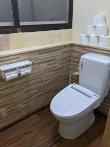 Koupelna v ubytování GUEST HOUSE ZU-THONES HAKUBA