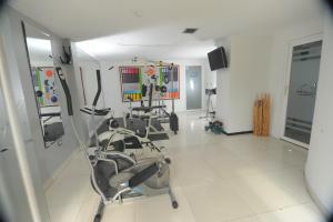 The fitness centre and/or fitness facilities at Tibisay Hotel Boutique Mérida