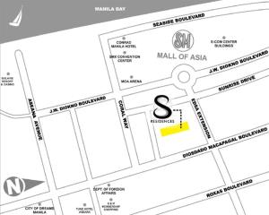 De plattegrond van Serene Suites at S RESIDENCES MOA COMPLEX