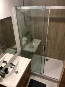 Kylpyhuone majoituspaikassa ZEN Apartment - Kosice