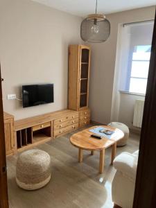 TV a/nebo společenská místnost v ubytování A Casa da Fonte