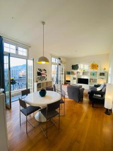 A kitchen or kitchenette at POLITEAMA SUITE IN THE HEART OF THE CITY
