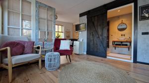 Posezení v ubytování B&B Duinbrink