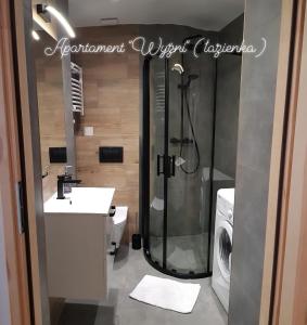 Kúpeľňa v ubytovaní Apartamenty MOŁS Zakopane