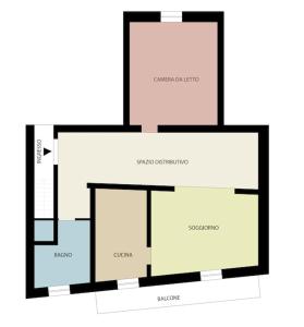 The floor plan of CIVICO 7 - Appartamento moderno e rifinito