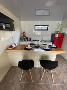 Kuhinja oz. manjša kuhinja v nastanitvi Loft de agrado a 8 min del centro de Valdivia