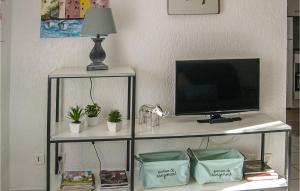Televízia a/alebo spoločenská miestnosť v ubytovaní Cozy Home In Chauzon With House A Mountain View
