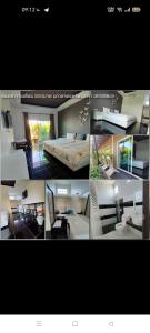 un collage de quatre photos d'une chambre et d'un lit dans l'établissement Nemo 2 Resort, à Ao Nang Beach