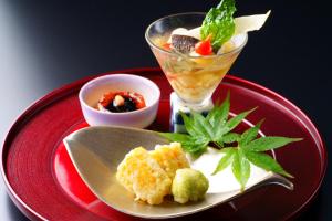 日式旅馆内部或周边提供的食物