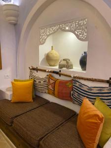 Posezení v ubytování Hôtel Djerba Authentique - Au centre de Midoun