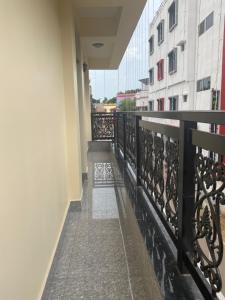 A balcony or terrace at HOTEL RAJMANDIR