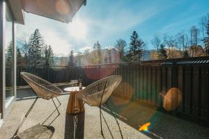 Balkón alebo terasa v ubytovaní Apartamenty Sobiczkowa