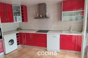 A kitchen or kitchenette at Apart. tranquilo junto al mar grandes terrazas