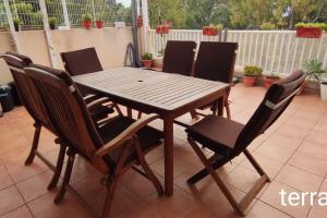 A balcony or terrace at Apart. tranquilo junto al mar grandes terrazas