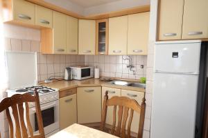 Kuchyň nebo kuchyňský kout v ubytování Apartman Karaga