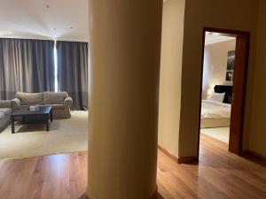 Χώρος καθιστικού στο Wakra Inn Hotel Apartments