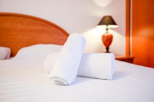 Ліжко або ліжка в номері Hotel Barborka