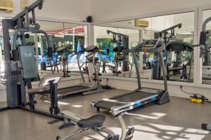 Fitness centrum a/nebo fitness zařízení v ubytování Blue Fish Hotel